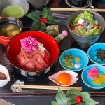 【岡崎庵カフェ】岡崎公園エリア観光のランチにお勧め！黒毛和牛たっぷりで、映える肉丼【京都】