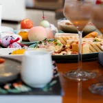 桃の丸焼き？コンラッド大阪のピーチ＆ヨーグルトスイーツビュッフェへ